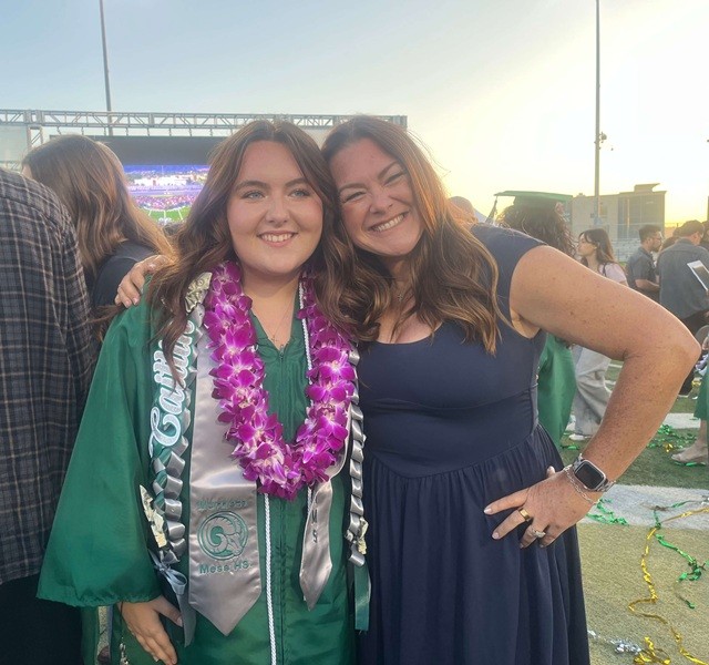 Courtney at graduation