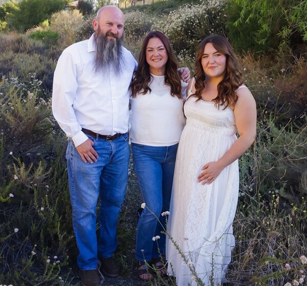Courtney and family